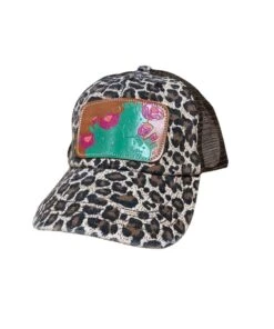 McIntire Saddlery Women's Leopard Cap