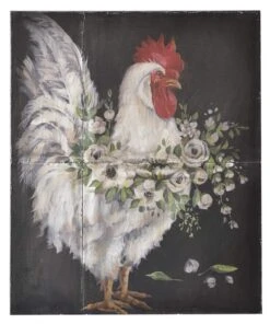 Ganz Antique Tile Rooster Wall Decor