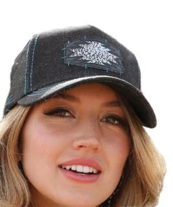 Cinch Women's Black Southwest Trucker Cap