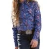 Cruel Girl Girls' Paisley Snap Shirt