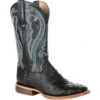 Durango Women's Premium Exotics Black Full Quill Ostrich Western Boot