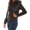 Scully Women's Hooded Leather Jacket