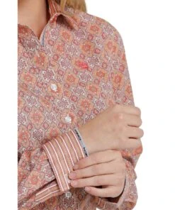 Cinch Women's Button Down Shirt 5 Cinch Women's Button Down Shirt -Western Cowboy Clothing MSW9165019 c