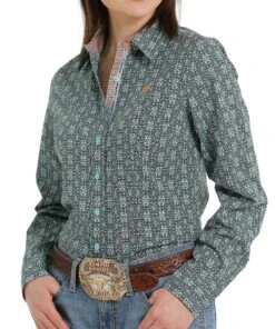 Cinch Women's Geo Print Button Down Shirt