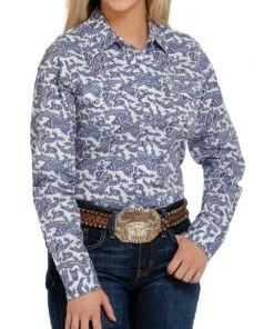 Cinch Women's Paisley Snap Shirt