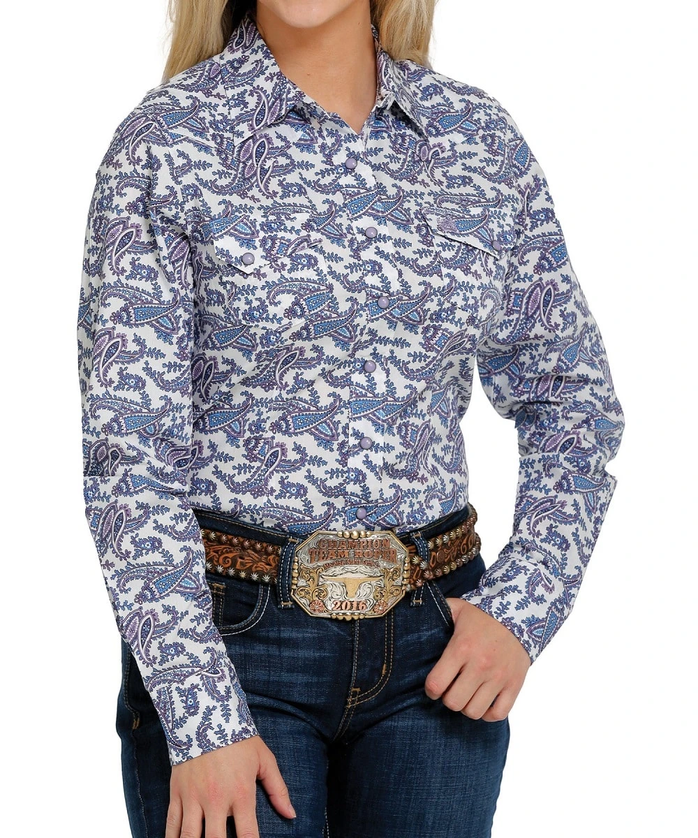 Cinch Women's Paisley Snap Shirt 1 Cinch Women's Paisley Snap Shirt