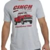 Cinch Men's Grey Logo Tee