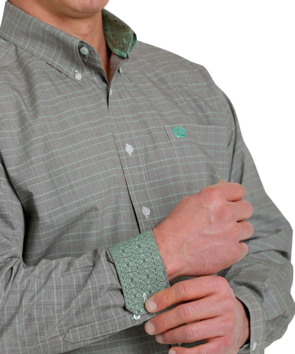 Cinch Men's Plaid Western Button Down Shirt 2 Cinch Men's Plaid Western Button Down Shirt - Image 2