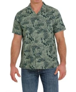 Cinch Men's Button Down Camp Shirt