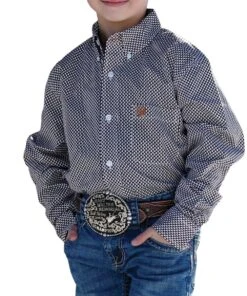 Cinch Boys' Western Button Down Shirt