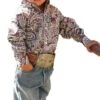 Cinch Infant Boys' Paisley Button Down Western Shirt