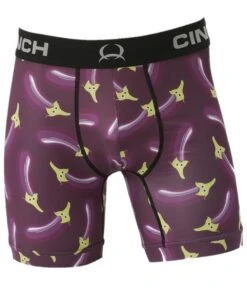 Cinch Men's Eggplant Boxer Brief