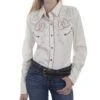 Scully Women's Horseshoe And Flowers Snap Shirt