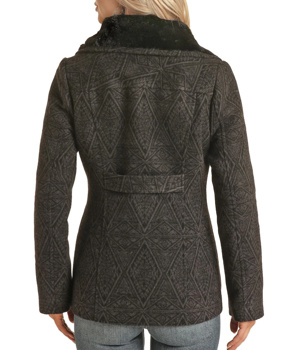 Panhandle Women's Powder River Aztec Jacquard Jacket 2 Panhandle Women's Powder River Aztec Jacquard Jacket - Image 2