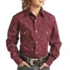 Panhandle Boys' Feather Paisley Snap Shirt