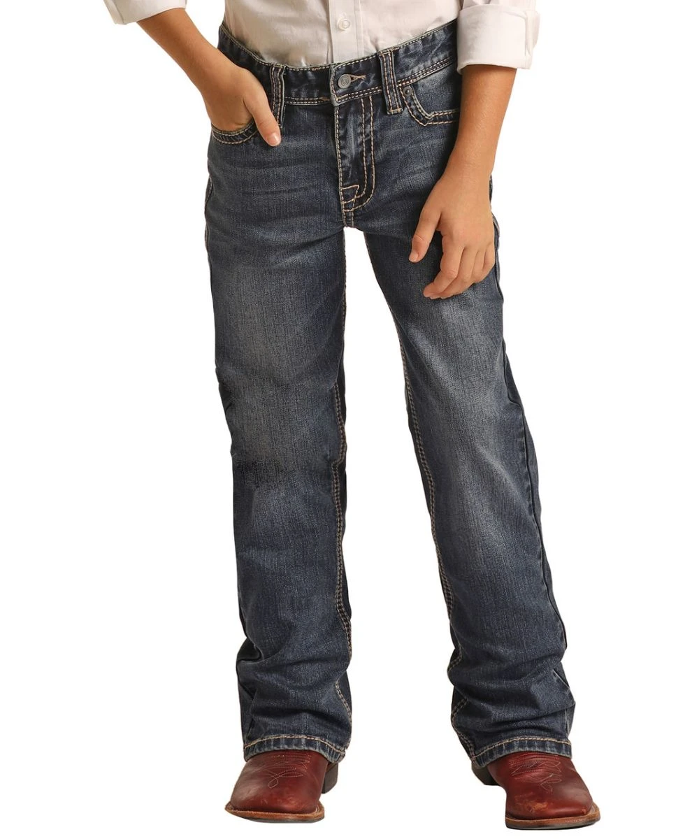 Rock & Roll Cowboy Boys' ReFlex Bootcut Jean 1 Rock & Roll Cowboy Boys' ReFlex Bootcut Jean
