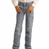 Panhandle Boys' Leather V Pocket Jean