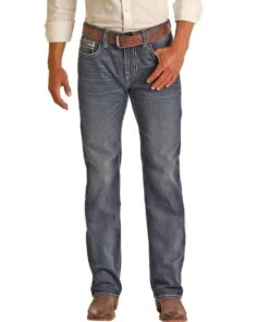 Rock & Roll Cowboy Men's Straight Pistol Jean
