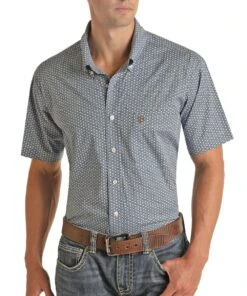 Panhandle Men's Geo Button Down Shirt