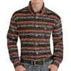 Rock & Roll Cowboy Men's Aztec Stripe Button Down Shirt