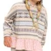 Oddi Girls' Aztec Print Hoodie