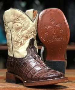 Tanner Mark Children's Caiman Print Boot