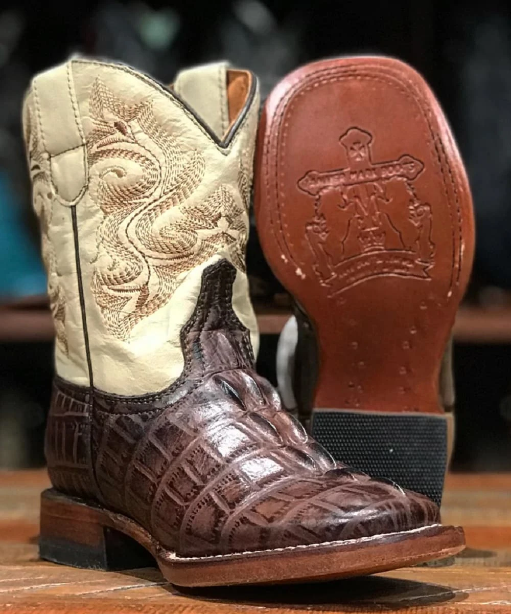 Tanner Mark Children's Caiman Print Boot 1 Tanner Mark Children's Caiman Print Boot