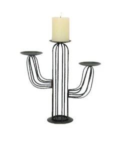 HiEnd Accents Cactus Pillar 3-Candle Holder