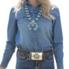 Cruel Girl Women's Denim Western Snap Shirt