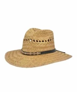 M&F Western Eastland Palm Hondo Crown Straw Hat