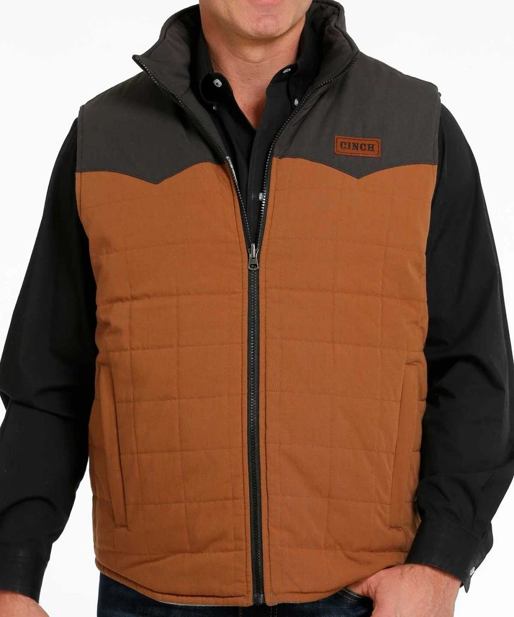 Cinch Men's Quilted Reversible Vest 1 Cinch Men's Quilted Reversible Vest