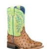 Roper Little Kids' Embossed Ostrich Leather Boot