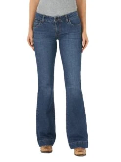 Wrangler Women's Retro Mae Wide Leg Trouser Jean