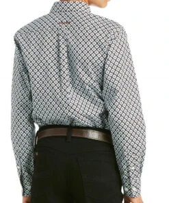 Ariat Boys' Marquez Classic Fit Long Sleeve Shirt 3 Ariat Boys' Marquez Classic Fit Long Sleeve Shirt -Western Cowboy Clothing products 10037670 back