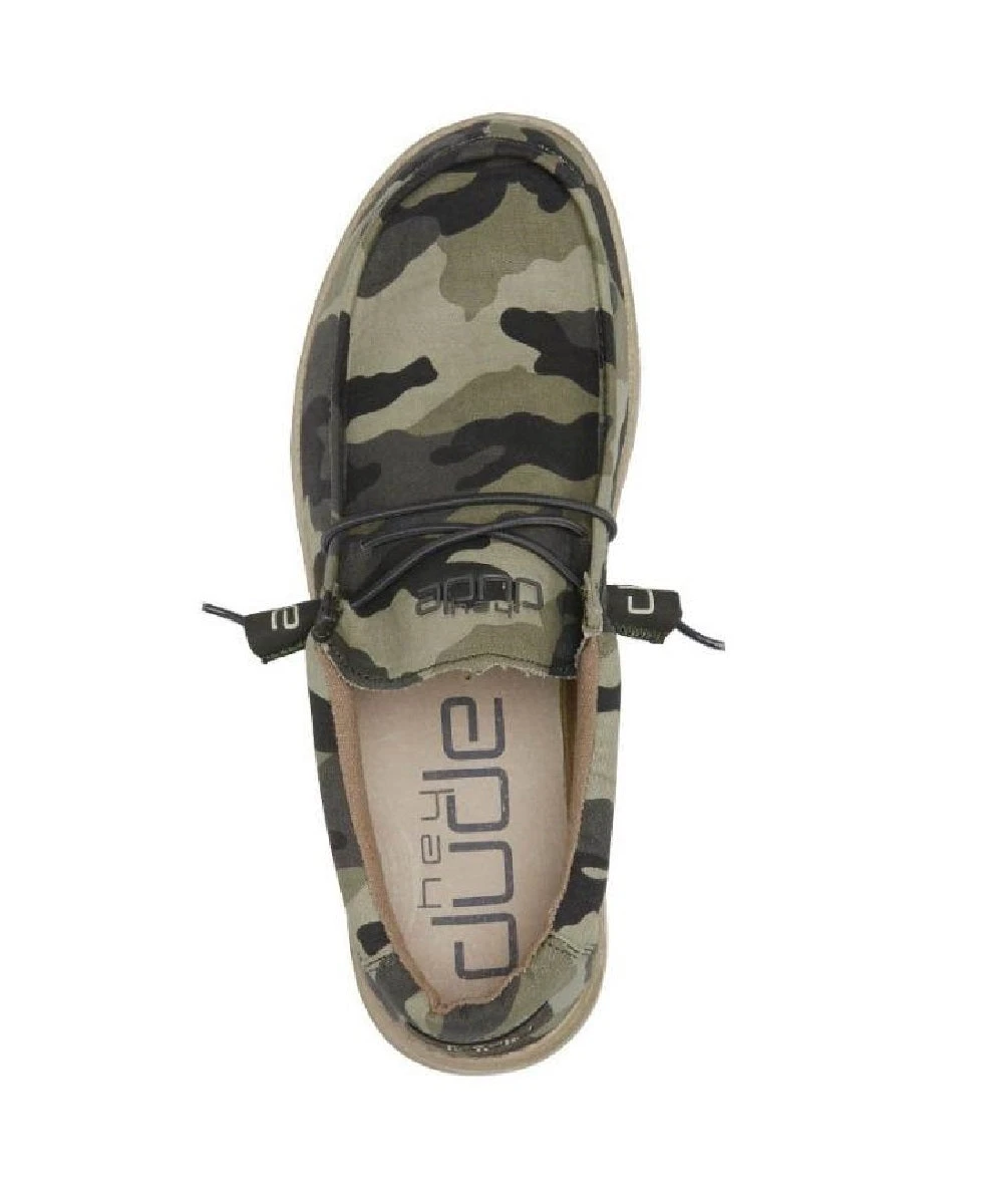Hey Dude Men's Camo Wally Canvas Shoe 2 Hey Dude Men's Camo Wally Canvas Shoe - Image 2
