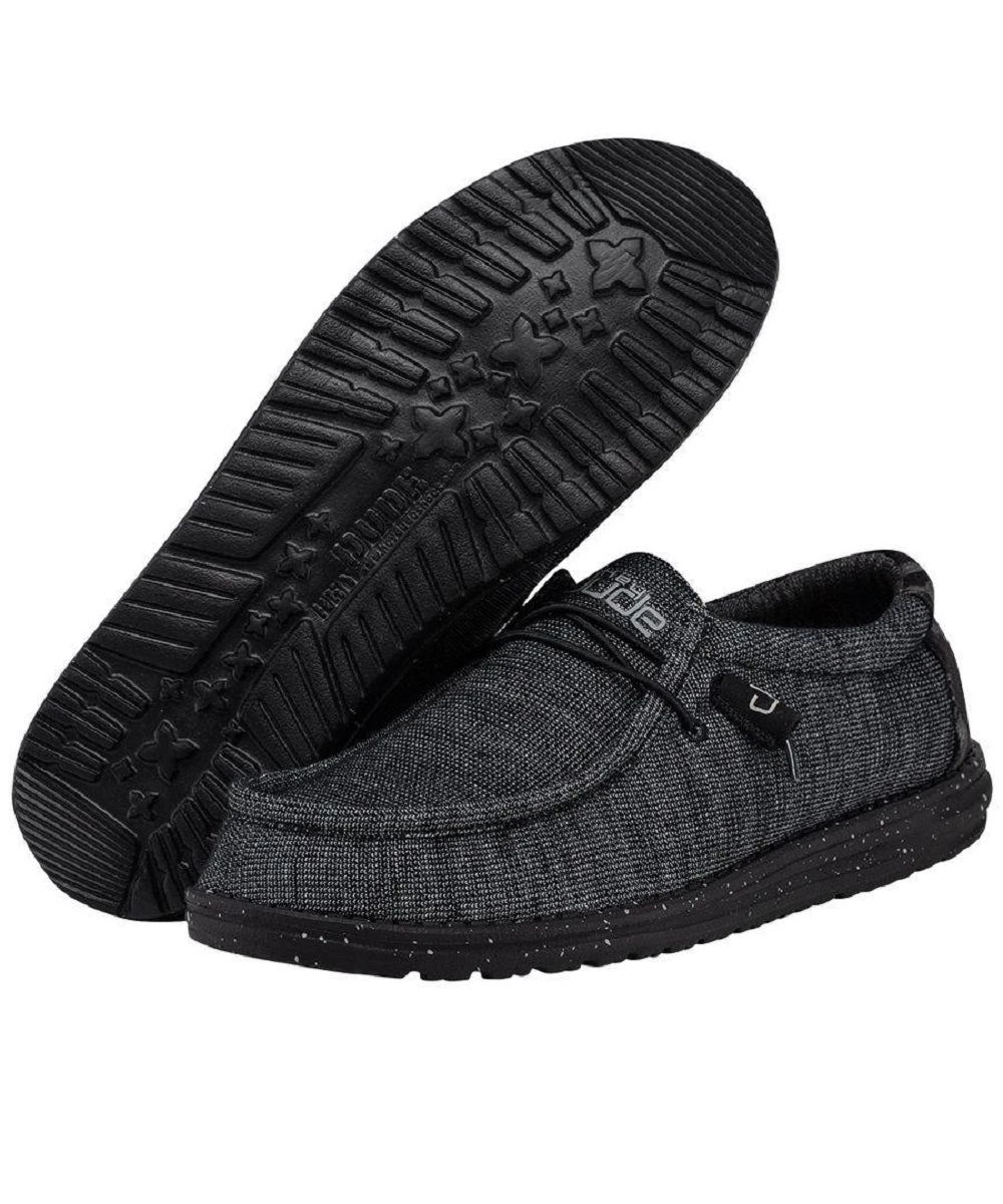 Hey Dude Men's Midnight Bunker Wally Stretch Shoe 1 Hey Dude Men's Midnight Bunker Wally Stretch Shoe