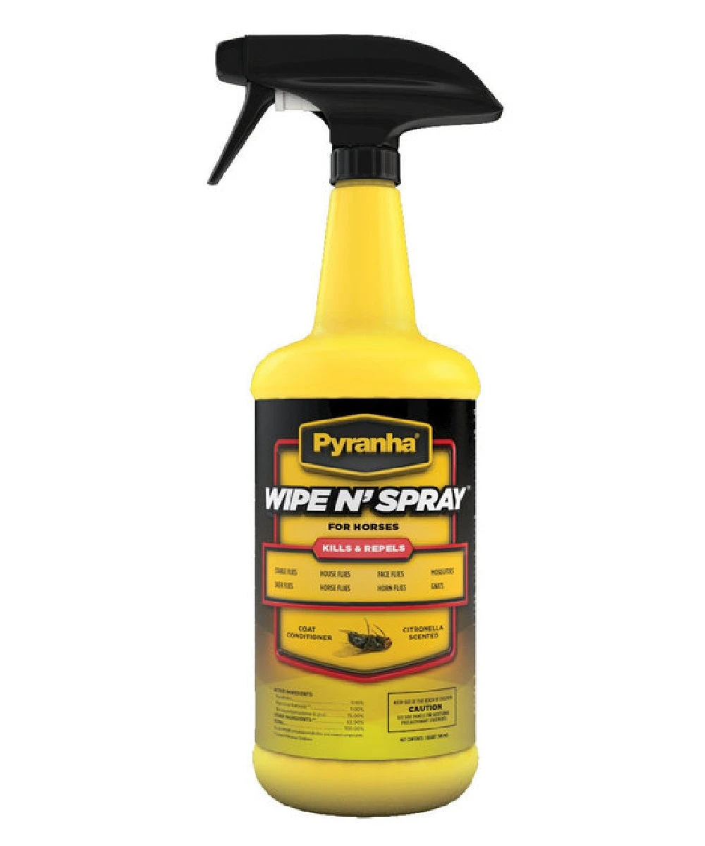 Pyranha Wipe N' Spray Fly Spray 1 Quart 1 Pyranha Wipe N' Spray Fly Spray 1 Quart