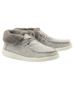 Hey Dude Women's Herringbone Grey Britt Shoe