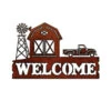 Rustic Ironwerks Retro Truck And Barn Welcome Sign