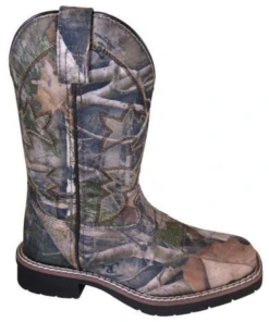 Smoky Mountain Youth Square Toe Wilderness Camo Boot