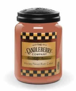 Candleberry Honey Pecan Rum Cake Large Scented Candle Jar