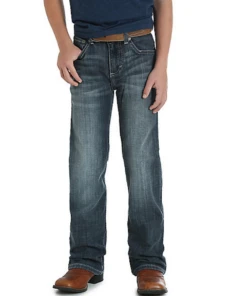 Wrangler Boys' 20X No. 42 Glasgow Vintage Slim Fit Bootcut Jean