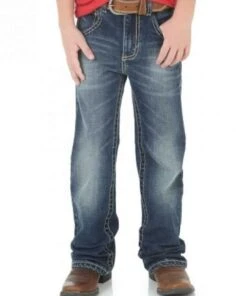 Wrangler Boys' 20X No. 42 Vintage Boot Cut Jean