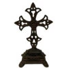 Wilco Home Cast Iron Cross On Pedestal