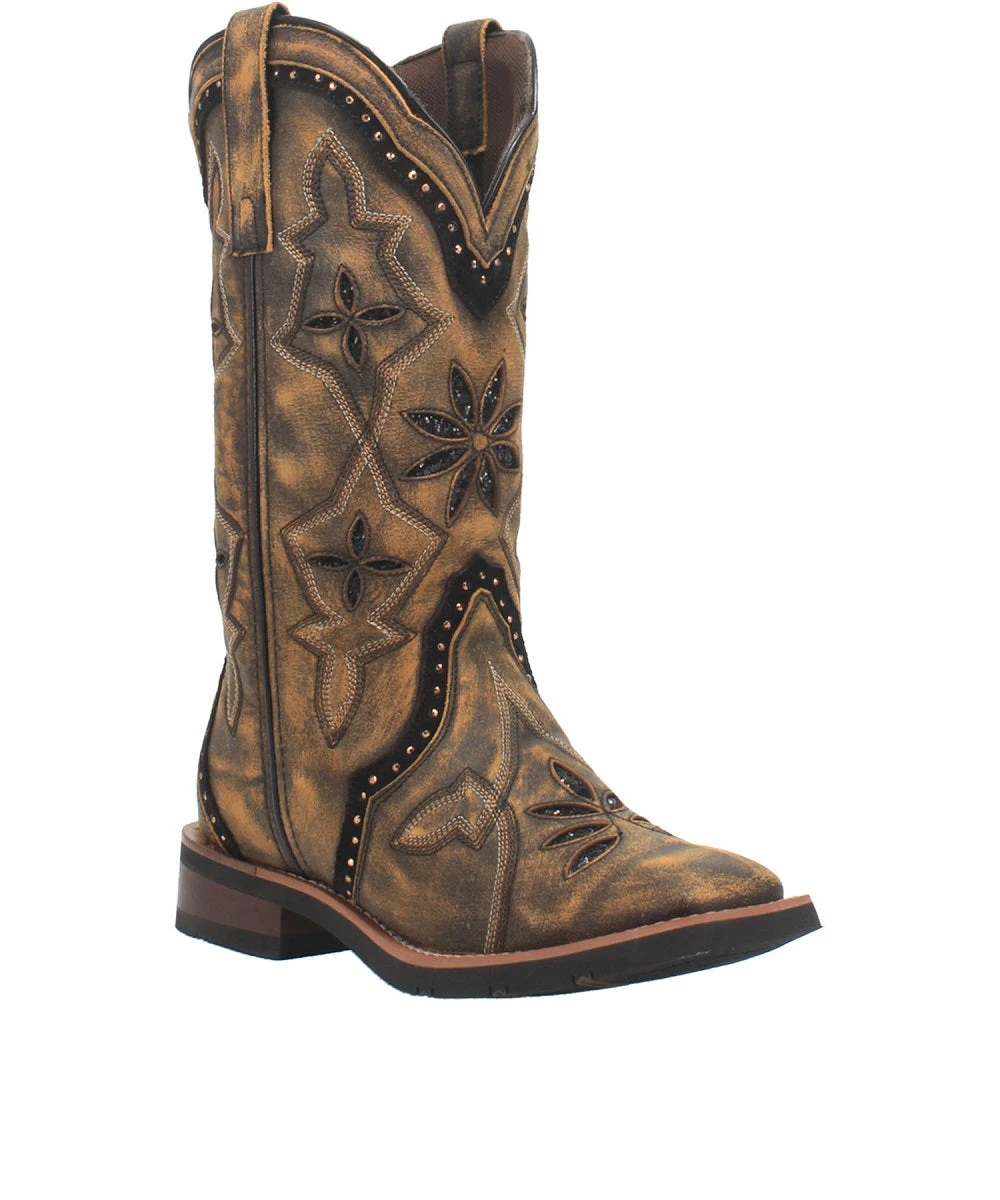 Laredo Women's Bouquet Square Toe Boot 1 Laredo Women's Bouquet Square Toe Boot