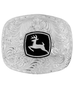 Montana Silversmith Men's Classic John Deere Jumping Buck Belt Buckle