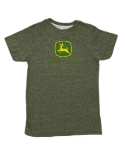 John Deere Boys' Olive Logo Tee