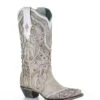 Corral Women's White Overlay Studded Boot