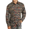Rock & Roll Cowboy Boys' Desert Print Snap Shirt