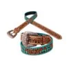 Rafter T Ranch Women's Tooled Cactus Belt